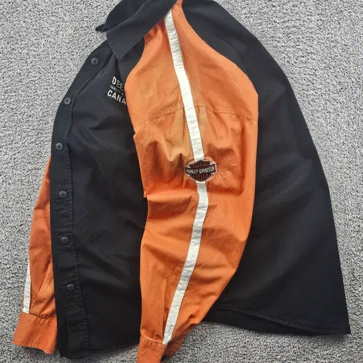 [BUNJANG] Harley-Davidson Dilly Canada Biker Shirt / 할리데이비슨 딜리 캐나다 바이커 셔츠 ( L추정 ) / 11464