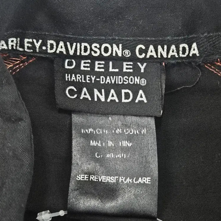 [BUNJANG] Harley-Davidson Dilly Canada Biker Shirt / 할리데이비슨 딜리 캐나다 바이커 셔츠 ( L추정 ) / 11464
