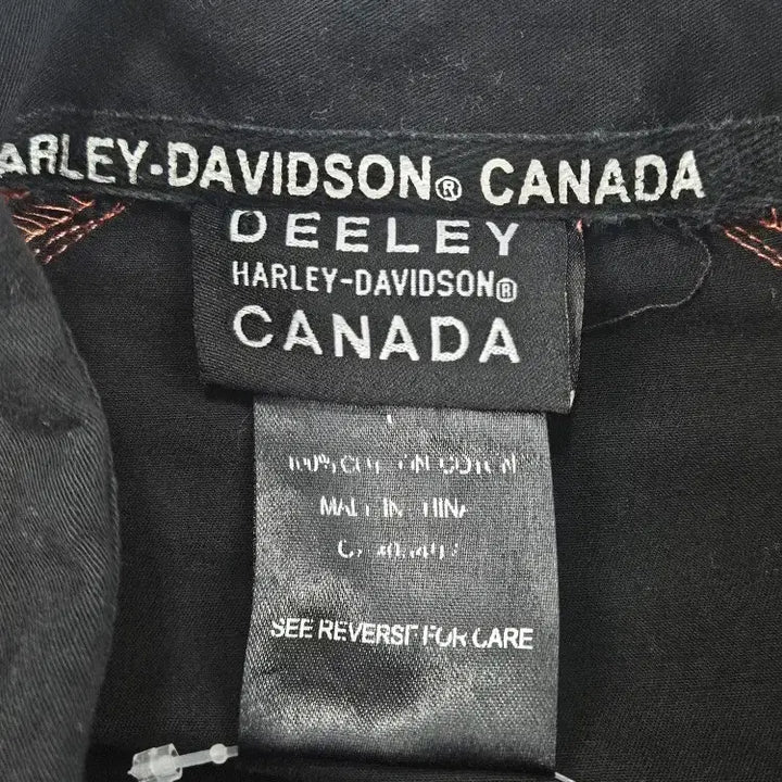 [BUNJANG] Harley-Davidson Dilly Canada Biker Shirt / 할리데이비슨 딜리 캐나다 바이커 셔츠 ( L추정 ) / 11464