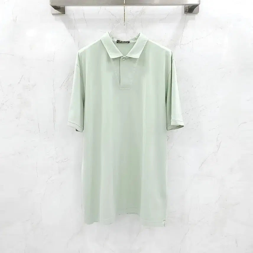 [BUNJANG] Loro Piana Open Polo Collar T-shirt / XXL / 로로피아나 오픈 폴로 카라티
