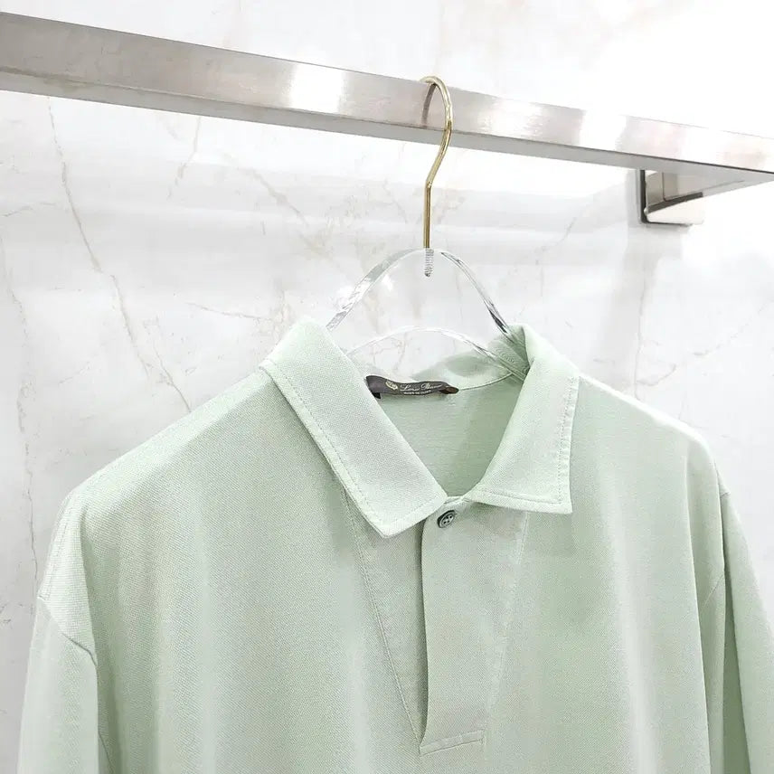 [BUNJANG] Loro Piana Open Polo Collar T-shirt / XXL / 로로피아나 오픈 폴로 카라티