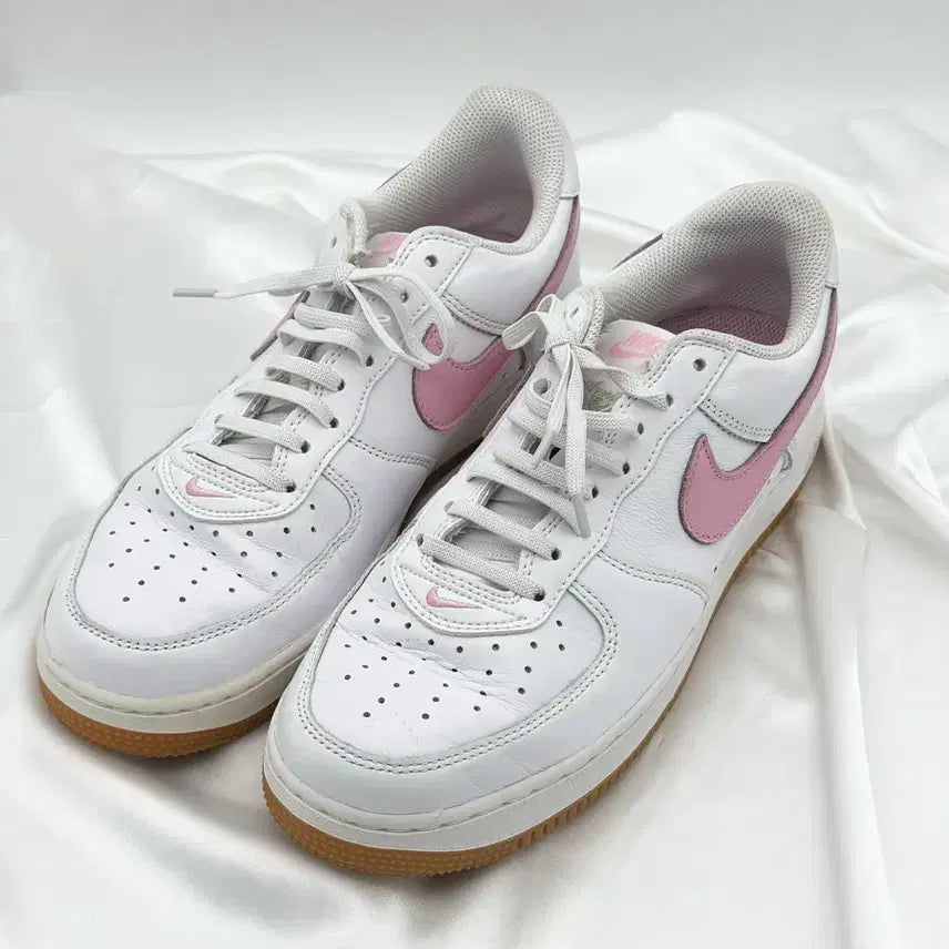 [BUNJANG] Nike Air Force White Pink Sneakers / 나이키 에어포스 화이트핑크
