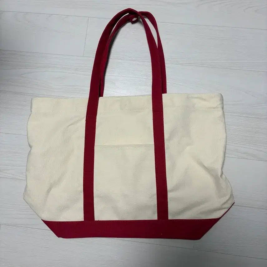 [BUNJANG] Musinsa Standard Red Canvas Tote Bag / 무탠다드 레드 토트백