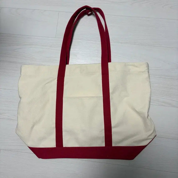 [BUNJANG] Musinsa Standard Red Canvas Tote Bag / 무탠다드 레드 토트백