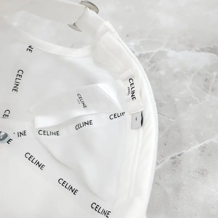 [BUNJANG] Celine Baseball Cap White / 셀린느 코튼 베이스볼 캡 화이트 2AUS9969P