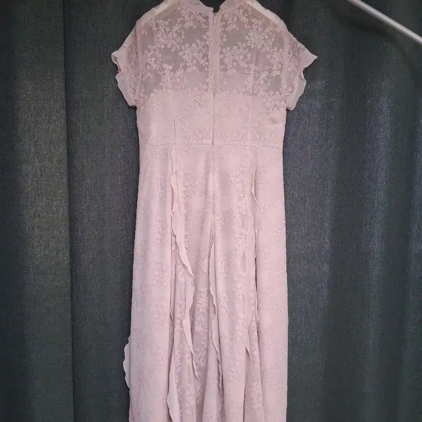 [BUNJANG] Embroidered Pink Dress / 새상품급)자수 원피스