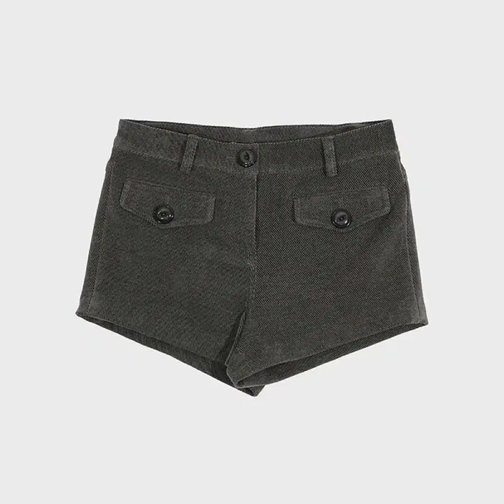 [BUNJANG] Dareed Corduroy Shorts / 데어드 BIG BUTTON CORDUROY SHORTS