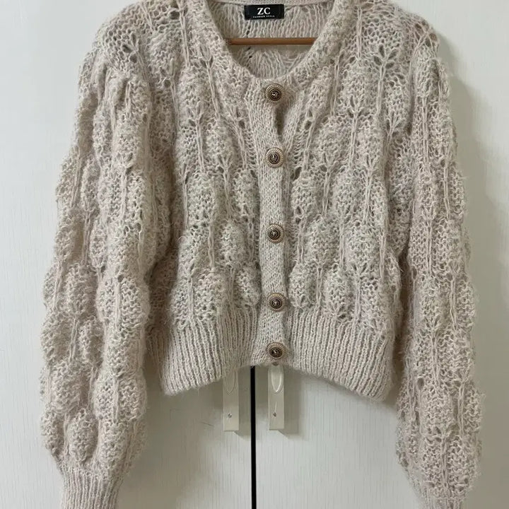 [BUNJANG] HM Beige Lace Cardigan / 코스 hm 가디건 시스루 레이스 베이지