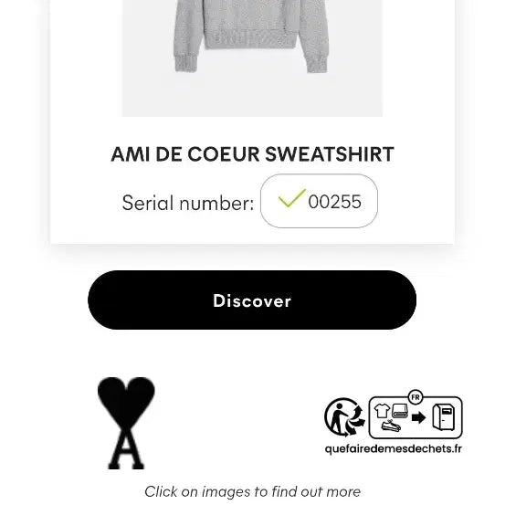 [BUNJANG] Ami Sweatshirt - Long Sleeve Men&