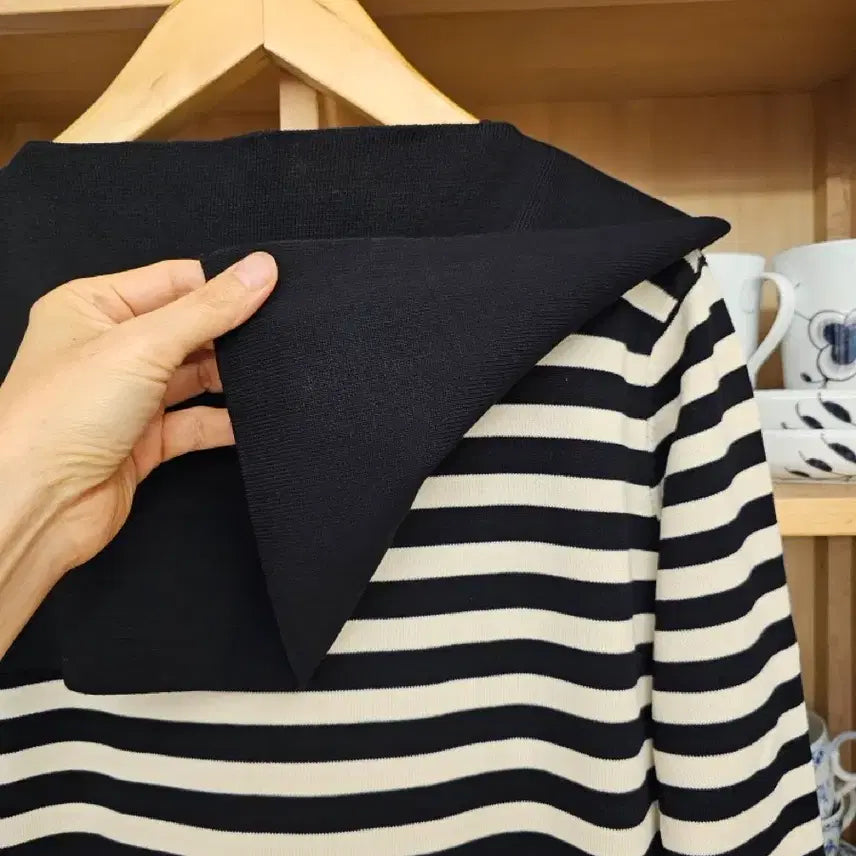 [BUNJANG] Black Cape Knit Dress / 블랙 케이프 니트 원피스(새옷)