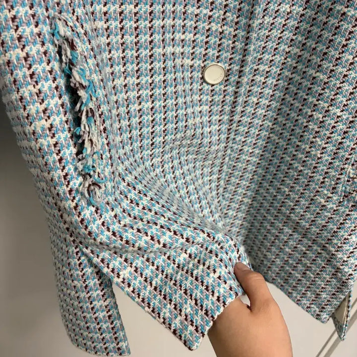 [BUNJANG] SYSTEM Tweed Check Jacket / SYSTEM 트위드 체크 자켓 82-94-160