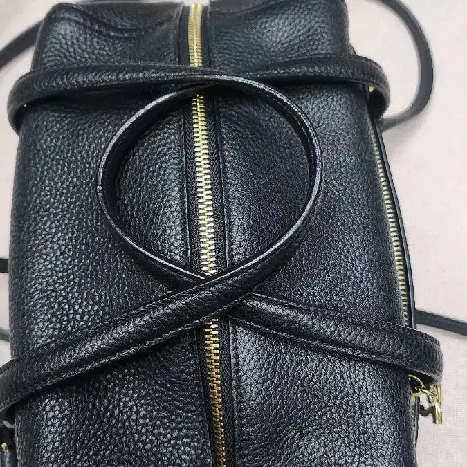 [BUNJANG] Salvatore Ferragamo Black Leather Tote Bag &amp; Shoulder Bag / 페라가모 블랙 레더 토트백 겸 숄더백