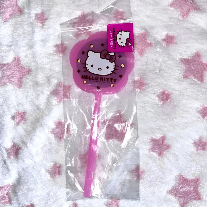 [BUNJANG] Hello Kitty Pink Flower Mirror / 고전 헬로키티 꽃 핑크 거울