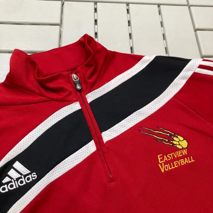 [BUNJANG] Adidas Embroidered Half-Zip Jersey XL / [XL]아디다스 자수 반집업 져지 0281