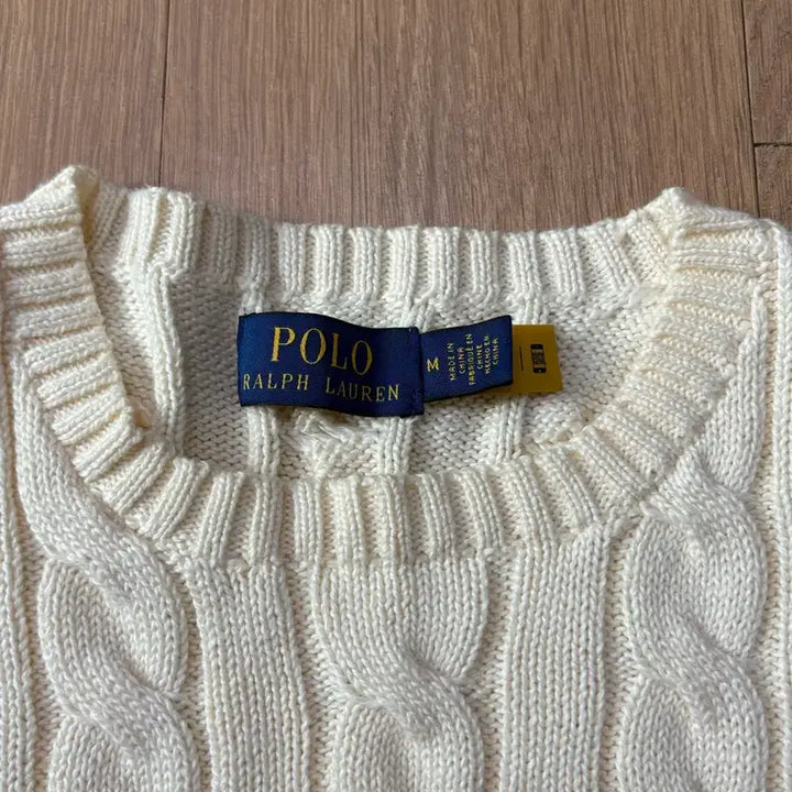 [BUNJANG] Polo Ralph Lauren Cable Knit Sweater / 폴로 랄프로렌 polo 니트 스웨터 크림 컬러 새상품