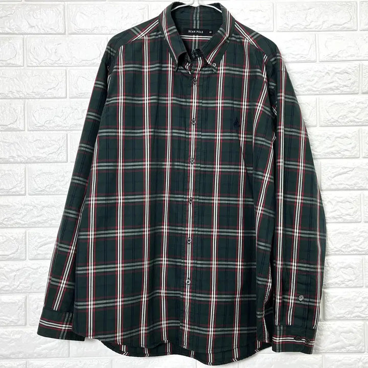 [SOLD OUT] 빈폴 타탄 체크 버튼다운 셔츠 100
