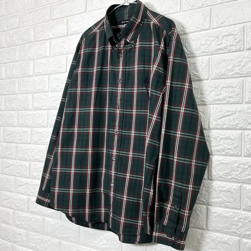 [SOLD OUT] 빈폴 타탄 체크 버튼다운 셔츠 100