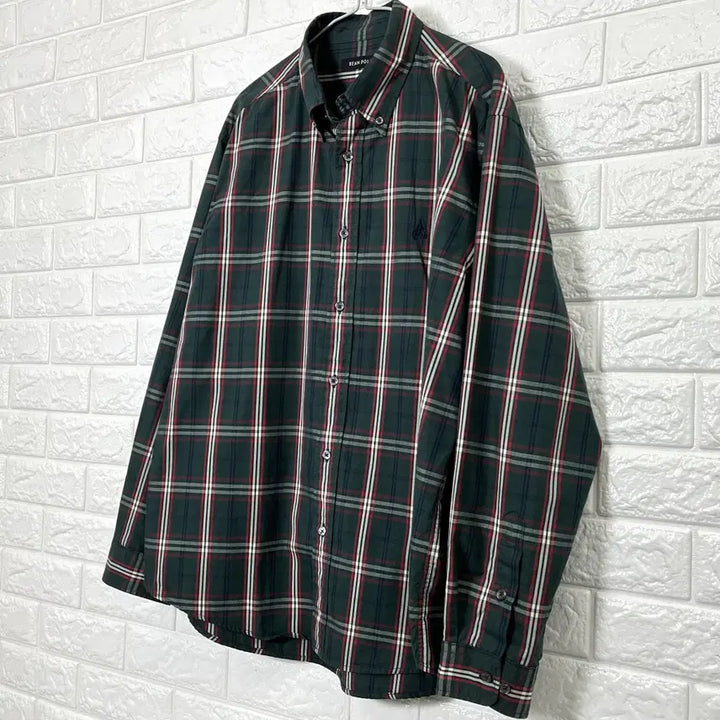 [SOLD OUT] 빈폴 타탄 체크 버튼다운 셔츠 100