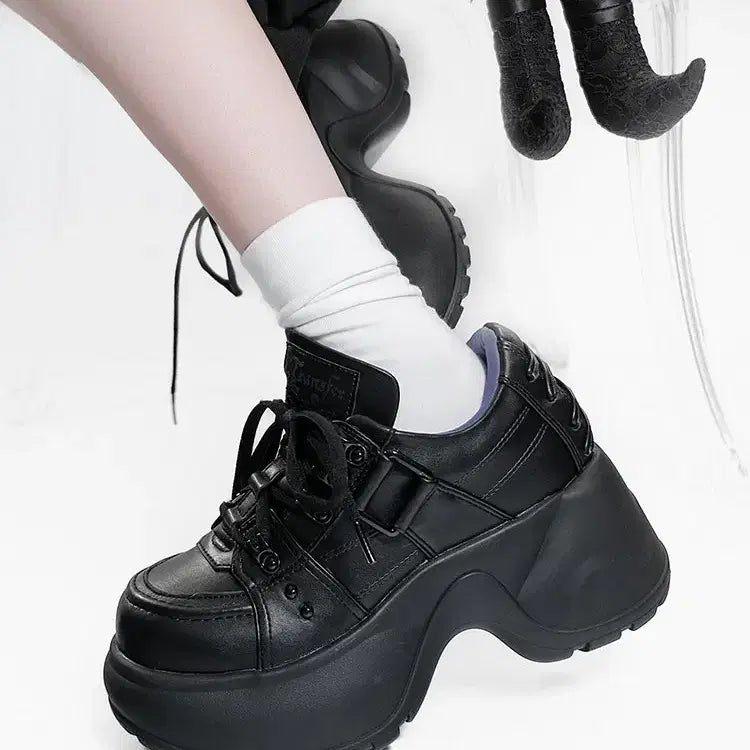[BUNJANG] Jeonhaksaeng Ugly Platform Sneakers / 전학생 서브컬쳐 어글리 통굽 스니커즈 운동화