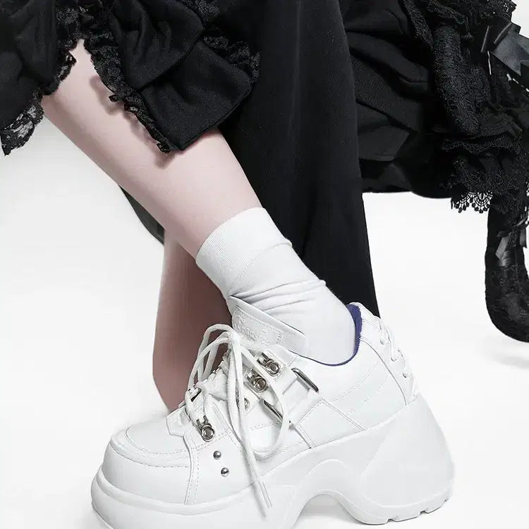 [BUNJANG] Jeonhaksaeng Ugly Platform Sneakers / 전학생 서브컬쳐 어글리 통굽 스니커즈 운동화