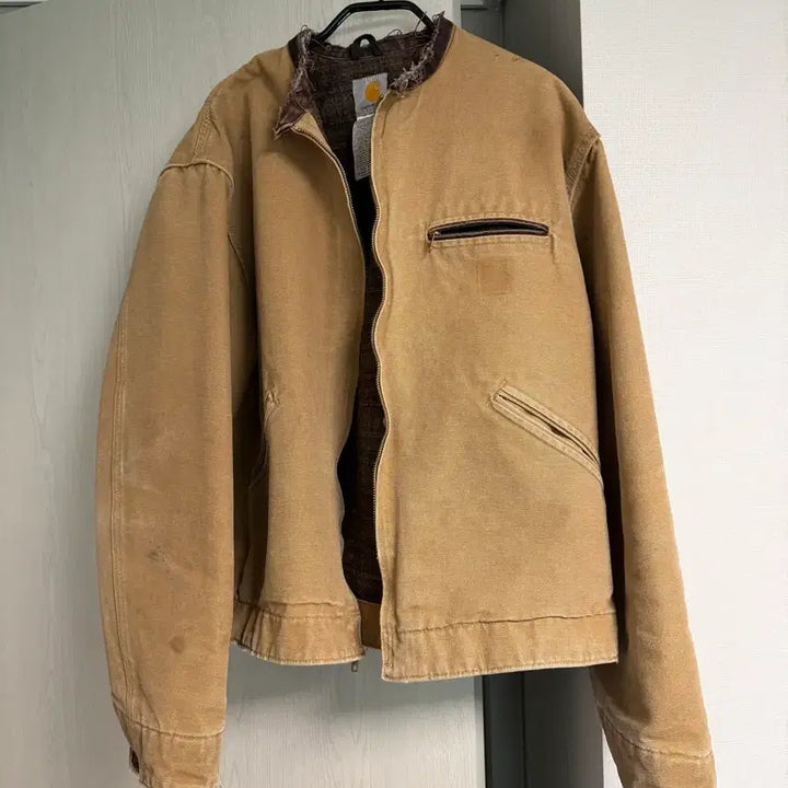 [BUNJANG] Carhartt J97 Camel Vintage Jacket (Collar Cut) / 칼하트 j97 카멜색상 L 빈티지 (카라컷팅)