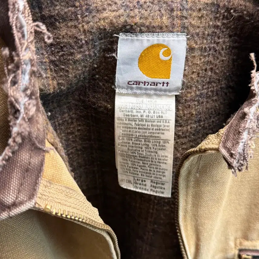 [BUNJANG] Carhartt J97 Camel Vintage Jacket (Collar Cut) / 칼하트 j97 카멜색상 L 빈티지 (카라컷팅)