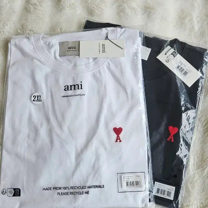 [BUNJANG] Ami T-shirt / 아미 반팔  티셔츠. Ami. 새상품.