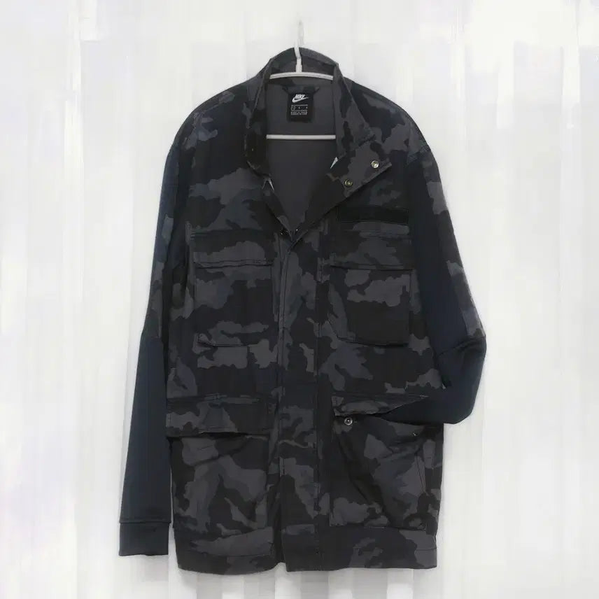 [BUNJANG] Nike NSW M-65 Active Jacket / 나이키 NSW 블루그레이 카모 M-65 엑티브 자켓 (L / 100+)