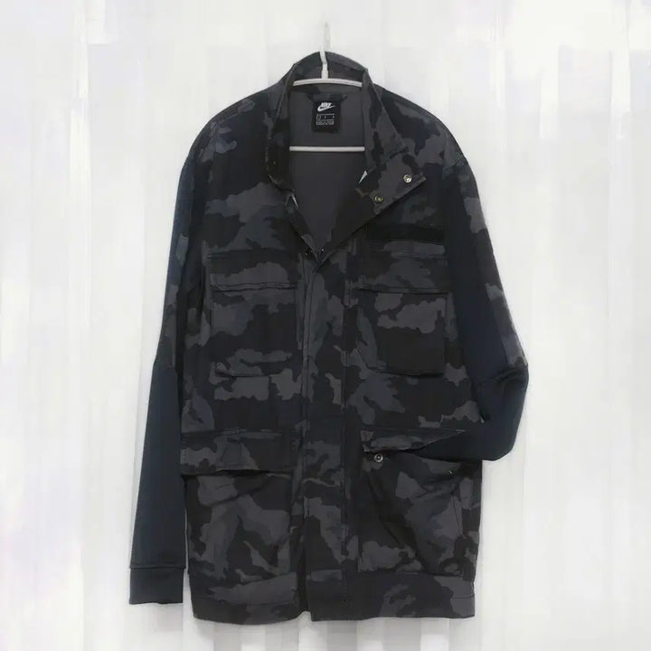 [BUNJANG] Nike NSW M-65 Active Jacket / 나이키 NSW 블루그레이 카모 M-65 엑티브 자켓 (L / 100+)