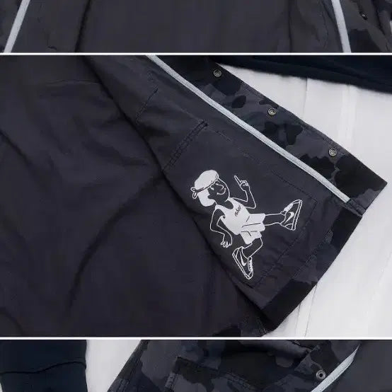 [BUNJANG] Nike NSW M-65 Active Jacket / 나이키 NSW 블루그레이 카모 M-65 엑티브 자켓 (L / 100+)