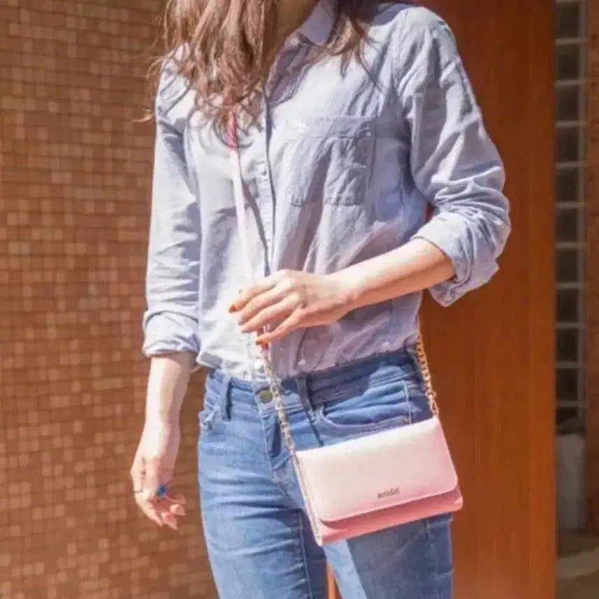 [SOLD OUT] 일본 가방 스나이델 핑크 멀티 포쉐트 미니백 클러치 숄더백