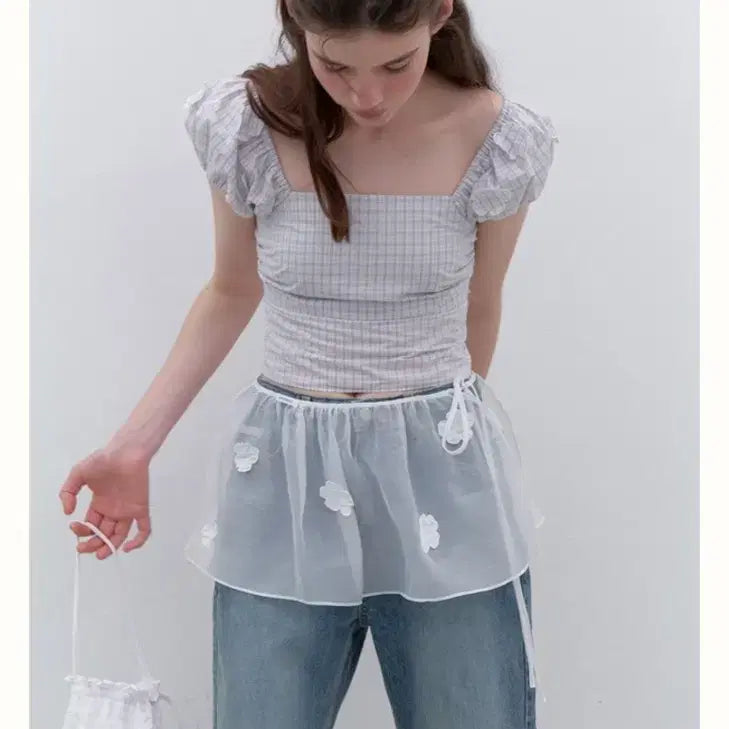 [BUNJANG] Layered Sheer Skirt / 순수 레이어링 스커트