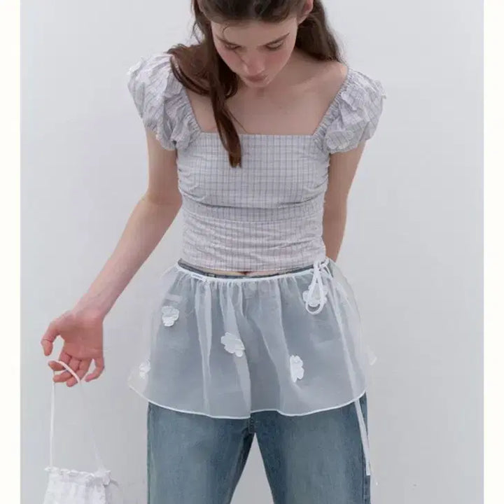 [BUNJANG] Layered Sheer Skirt / 순수 레이어링 스커트