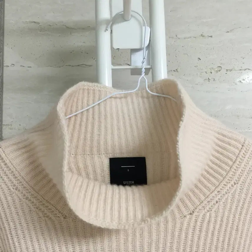 [BUNJANG] SYSTEM Wool Cashmere Ribbed Knit Sweater / SYSTEM 시스템 양모 캐시미어 골지 니트 free