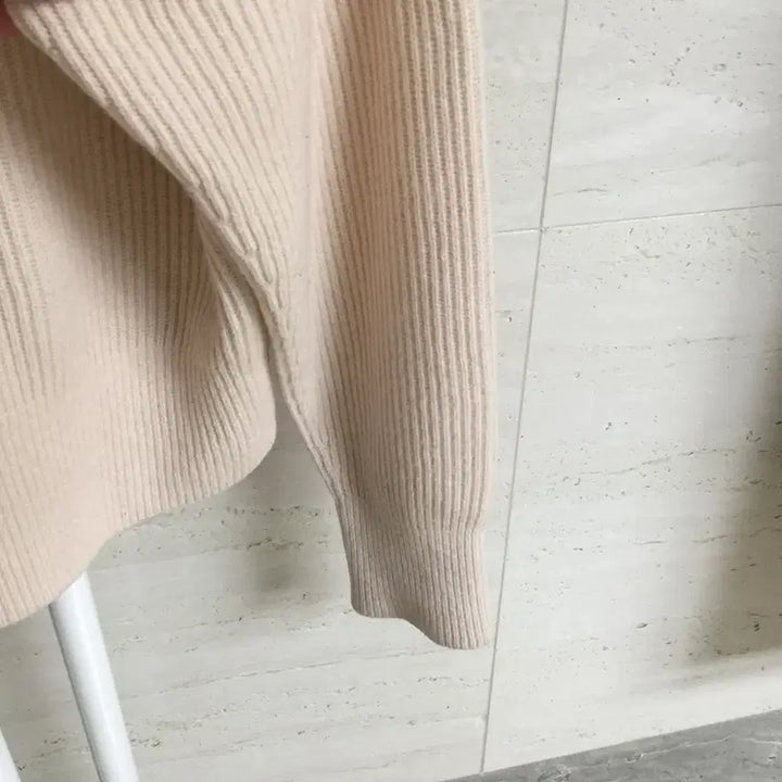 [BUNJANG] SYSTEM Wool Cashmere Ribbed Knit Sweater / SYSTEM 시스템 양모 캐시미어 골지 니트 free