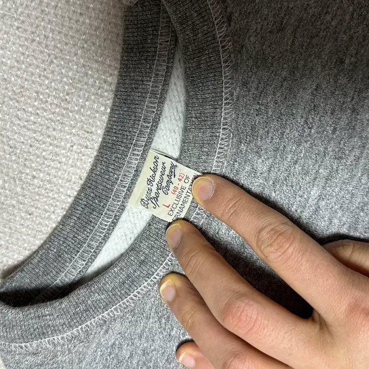 [BUNJANG] Buzz Rickson USAF Loopwheel Sweatshirt / (100)버즈릭슨 USAF 루프휠 스웻 그레이 L