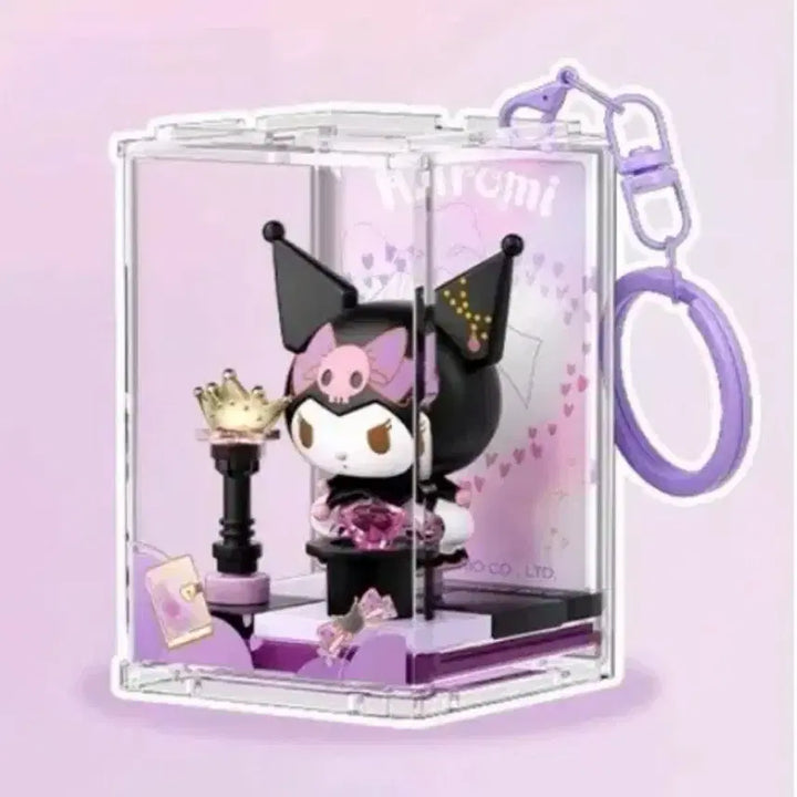 [BUNJANG] Sanrio Kuromi Acrylic Block Assembly Keyring (Sealed) / 산리오 쿠로미 캐릭터 아크릴 블럭 조립 키링 미개봉