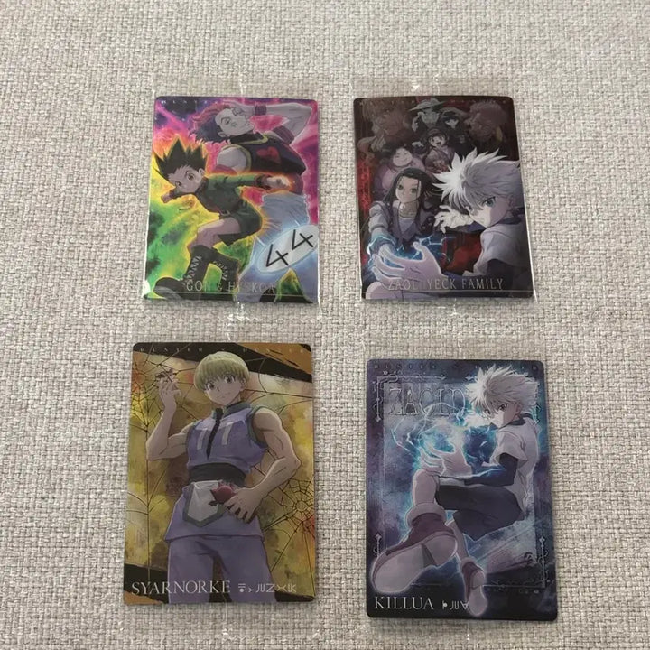 [BUNJANG] Hunter x Hunter Itajaga Wafer Card Bundle Set / (미개봉) 헌터x헌터 헌터헌터 이타쟈가 웨하스 카드 4종 일괄 세트