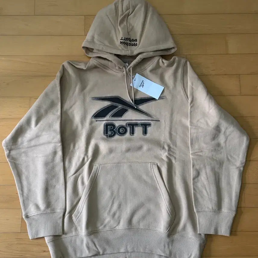 [BUNJANG] BOTT Reebok Hoodie Beige / [XL] BOTT 리복 후드티 베이지