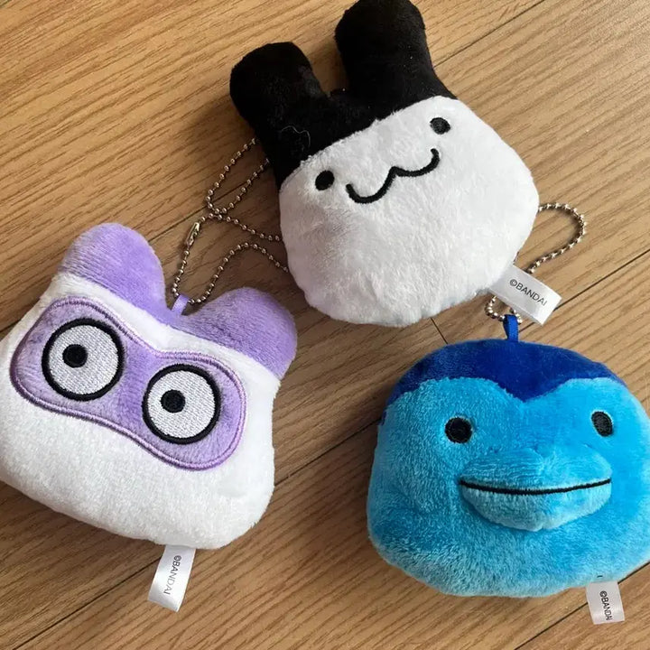 [BUNJANG] Tamagotchi Face Plush Doll Set / 다마고치 페이스 봉제인형 가챠 3개세트