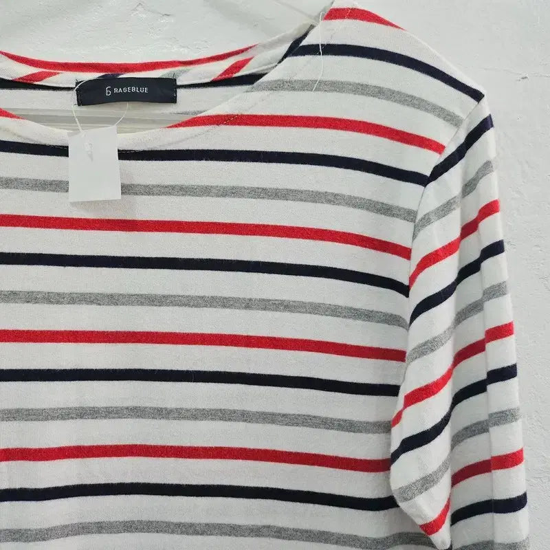[BUNJANG] RAGEBLUE Round Long Sleeve T-shirt / RAGEBLUE 라운드 긴팔 티 여 SIZE J6008