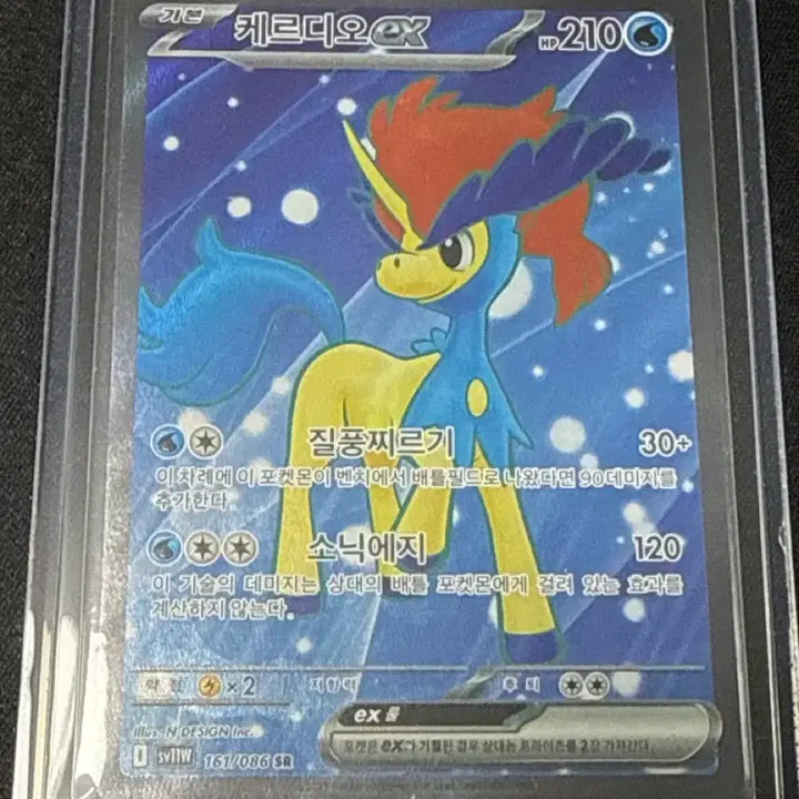 [BUNJANG] Pokemon Keldeo EX SR Card / 포켓몬 카드 케르디오 ex SR