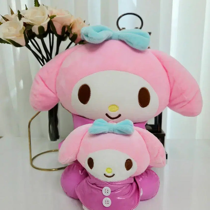 [BUNJANG] Sanrio My Melody Raincoat Doll Keyring Set / 산리오 우비 마이멜로디 인형 키링 세트 새상품