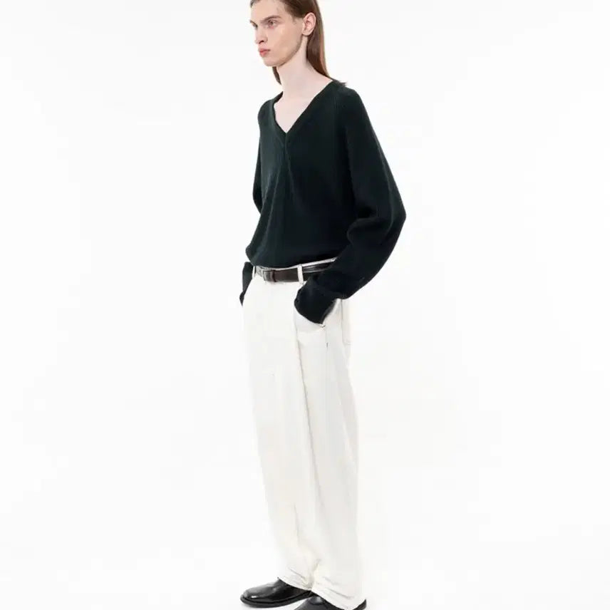 [BUNJANG] Beslow V-Neck Knit Sweater M / [정가 9만원 새상품] 비슬로우 브이넥 니트 M