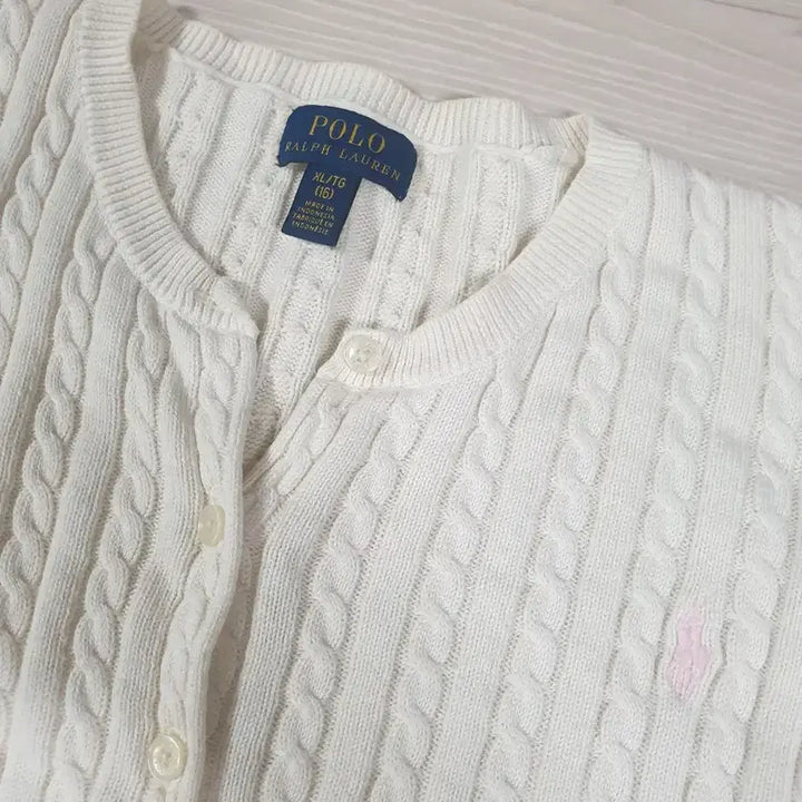 [BUNJANG] Polo Ralph Lauren Cable Knit Cardigan / [ 여성 ] 폴로 랄프로렌 _ 면 100% _ 꽈베기 가디건