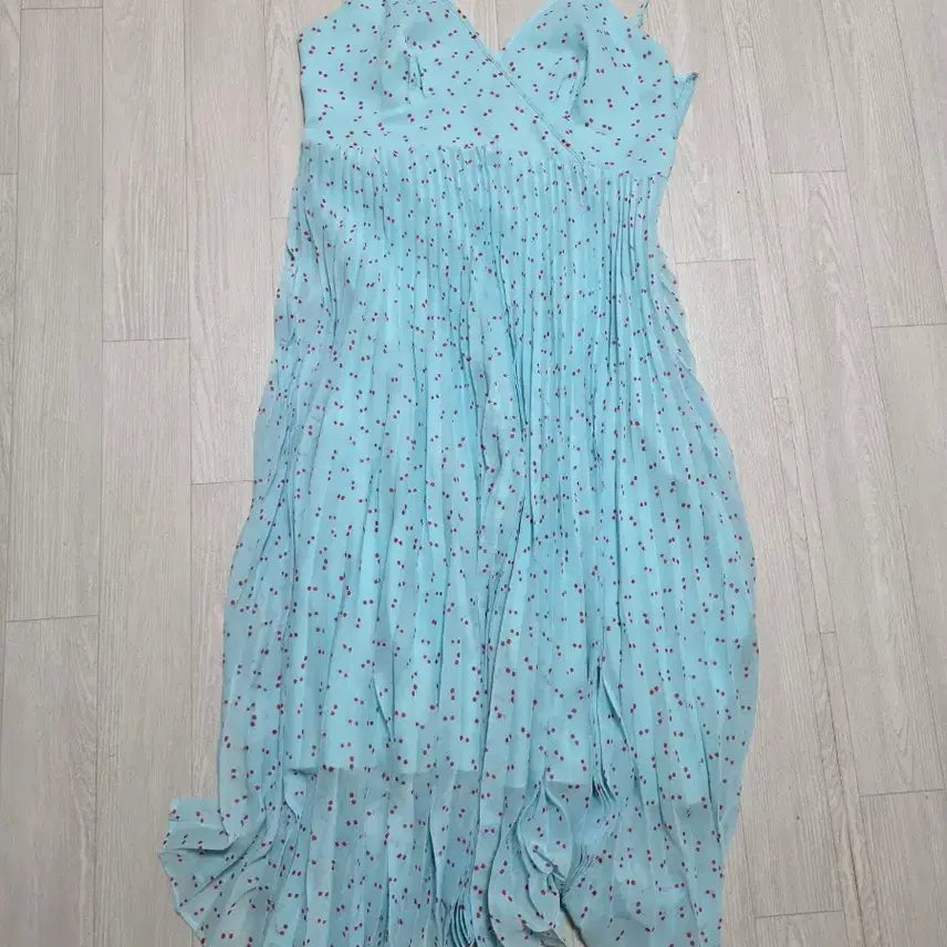 [BUNJANG] Uniqlo C Dot Print Pleated Dress / 유니클로C 원피스