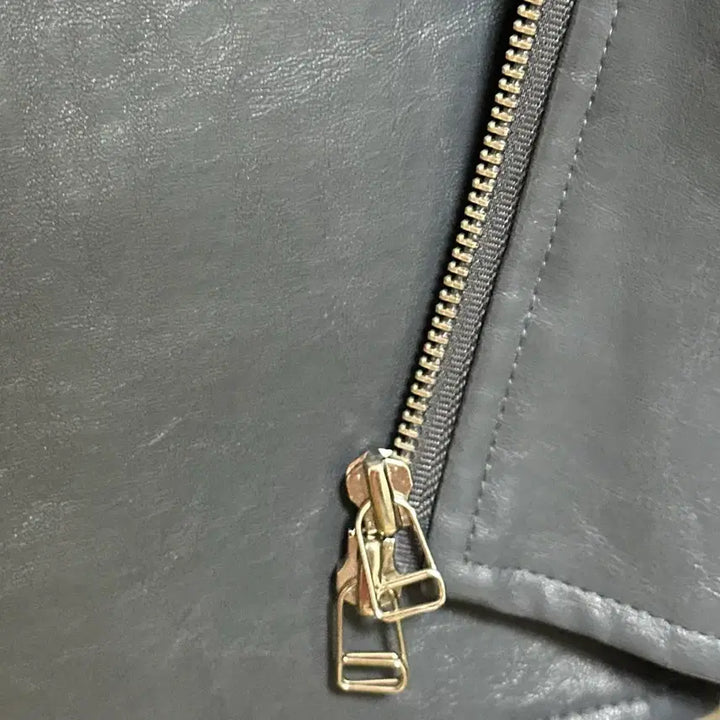 [BUNJANG] Vintage Blue Leather Jacket / (새상품)빈티지 블루 레더 컬러 자켓