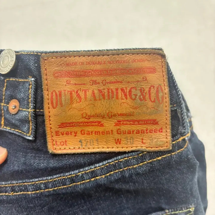 [BUNJANG] OutStanding ShinChBack Selvedge Denim Lot. 1201 / [아웃스탠딩] 신치백 셀비지 데님 Lot. 1201