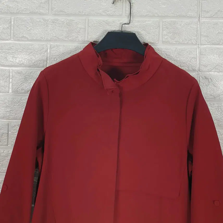 [BUNJANG] Sogo Deep Red Long Blouse / [55]SOGO소고 딥레드 롱 블라우스