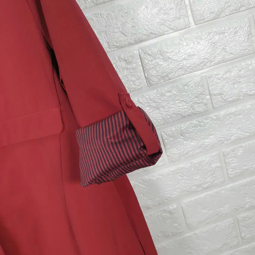 [BUNJANG] Sogo Deep Red Long Blouse / [55]SOGO소고 딥레드 롱 블라우스